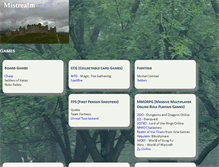 Tablet Screenshot of games.mistrealm.com